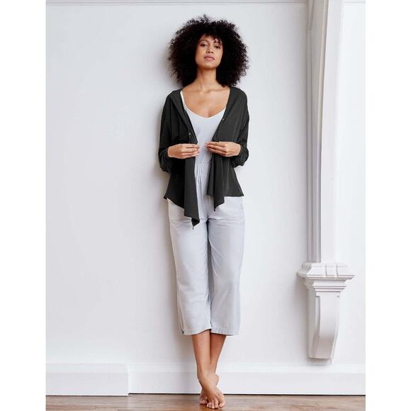 Aday That's A Wrap Top V-neck Long Sleeves in Blue Sz S - Picture 9 of 9